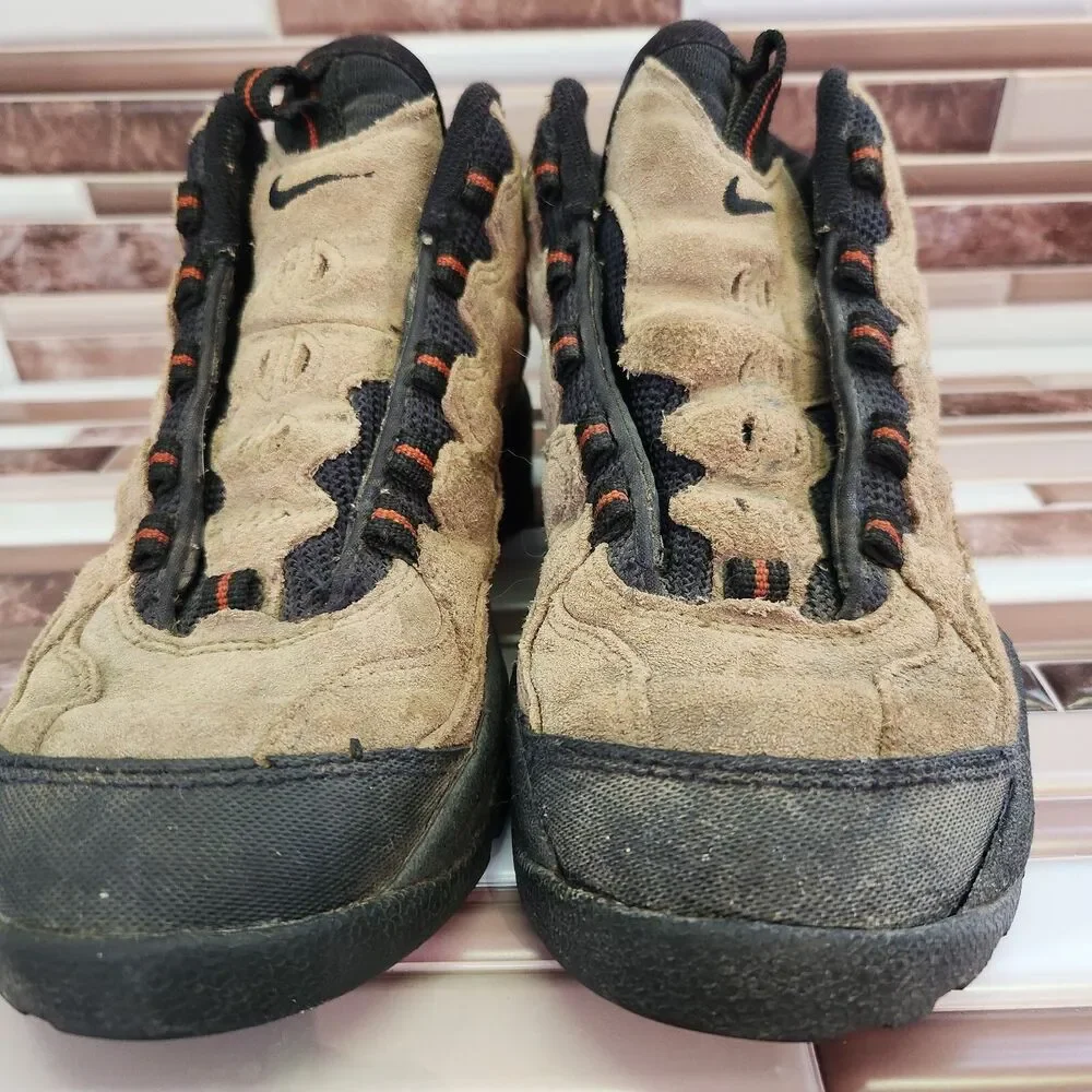 Nike ACG Hiking Boots Men’s 7 Brown Suede Vintage 2000 No Laces Outdoor Trail